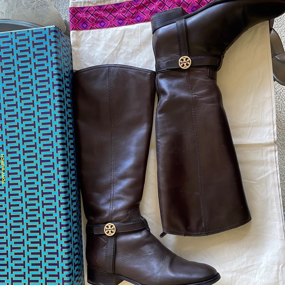 Gently used Tory Burch riding boots